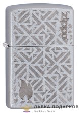 Zippo / Зажигалка «Орнамент с лого Zippo» 56 х 36 х 12 мм. хром полированный 29912  
