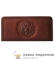 Макей / Кошелек из натур. кожи на молнии «Король - лев» 20 х 10 см. цв. виски 046_0851_1 