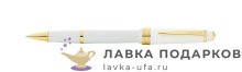 Ручка-роллер Cross Bailey Light, золотисто-белая, съемный колпачок, черный стержень (AT0745-10) 
