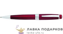 Ручка шариковая Cross Bailey, красный лак и хром, поворотный механизм, черный стержень (AT0452-8) 