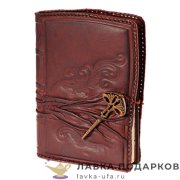 Макей / Ежедневник недатированный А5, обложка кожа «Посох мудрости» цв. коричневый 008_10_04 