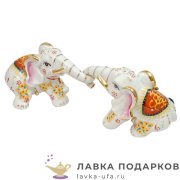 Delicate / Фигурка «Слоны - неразлучники» 18 см. (3 цвета) 401.55 