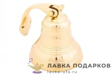 ЛГ / Рында латунная «Корабельная» д.10 см 20х13 см полиш Кл-2675.1 