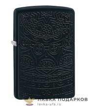 Zippo 29989 / Зажигалка Zippo Черный мотив с черным матовым покрытием 
