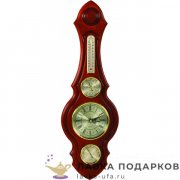 МТО С / Метеостанция настен. «Часы 130 мм, барометр,термометр, гигрометр» 60 х 20 cм. цв. орех  