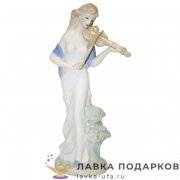 Seltmann / Статуэтка «Дама со скрипкой» 30 х 16 см. пастель ХР_037 