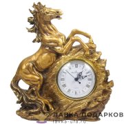 LR / Скульптурные часы «Слоники пара» В40х32х18 см полистоун бронза 2136 