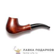 Гарманофф / Курительная трубка гладкая из груши «Седло» 155 мм. фильтр 9 мм. 11006_2 