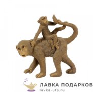 Фигурка года «Обезьянка мама с ребенком» 17 х 17 см. (бежевый) EVE_50310 