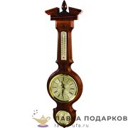 МТО С / Метеостанция настен. «Часы 130 мм, термометр, гигрометр» 59 х 17 см. цв. белый БМ_94ч 