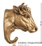 Скульптурная вешалка «Бык - голова» 20 см. БФ_138 