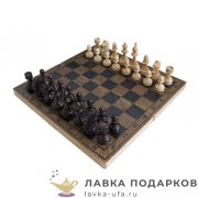 Шахматы турнирные «Торнамент», доска складная шпон 42 х 21 х 06 см. цв. орех  