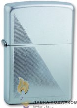 Zippo / Зажигалка 205 «Пламя желтое» 56 х 36 х 12 мм. хром полированный 