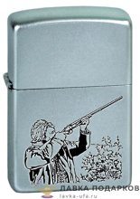 Zippo / Зажигалка 205 «Охотник» 56 х 36 х 12 мм. хром матовый 