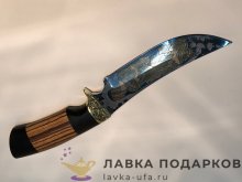 ТИ / Нож туристический Павлово «Лист» 27см сталь рукоять дерево рисунок СА-1Р 