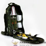 Набор походный в сумке тканевой «Турист» 37 х 20 см. цвет комуфляж YB-C 