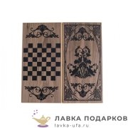 НИ / Набор 2в1 Шахматы Шашки «Шахматка Ладья» 40х20см B-6 