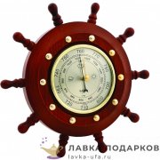 Барометр бытовой «Штурвал» D:9 см. корпус 28  х 28 см. цв. барокко Бриг ШБСТ_5_Г  