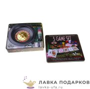 НИ / Набор для игры в рулетку «Казино»: 50 фишек без номинала + карты (метал. бокс)   9521 