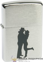 Zippo / Зажигалка 200 «Ковбойская пара» 56 х 36 х 12 мм. хром матовый   