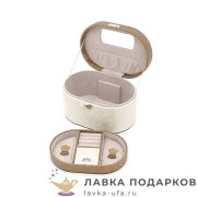 Jardin / Шкатулка для украшений с замком «Сундучок 2 яруса» 22 х 15 х 12 см. беж-золотой P_6814_B 