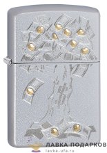 Zippo / Зажигалка 29999 «Денежное дерево» 56 х 36 х 12 мм. цвет хром полированный 
