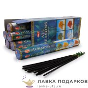 Благовония HEM 20g ALL SEASONS (Цветы Чампы Мандарина Афродезии и Опиума) 186_AS 