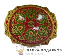 Агидель / Поднос расписной «Овальный» 28 х 23 см. цв. БУЛЯК (Агидель) 20с 28291 