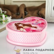 Музыкальная шкатулка механическая «Сердце принцессы» 19 х 17 х 06 см. розовый 117.552 