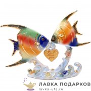 Delicate / Фигурка «Тигровые рыбки - неразлучники, сердце» 21 х 15 см.  209.5032 