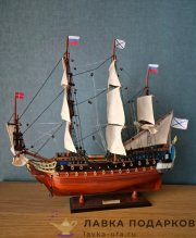 МКТ/ Корабль парусный «Ингерманланд» Д50 х В48 см. (Петр Первый 1715 г.) TS-0099-W40 