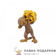 Фигурка года «Обезьянка с бананами» 09 х 06 см. (бежевая) EVE_50246 