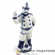 Гжель / Статуэтка «Не шути с огнем» авт. Неплюев В.В. 