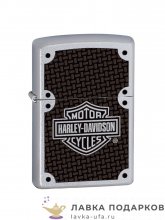 Zippo / Зажигалка 207. 24025 «Харли Девидсон» 56 х 36 х 12 мм. хром матовый 