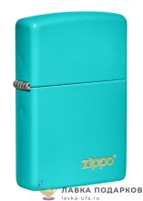 Zippo / Зажигалка 49454_ZL «Классика с лого Zippo» 56 х 36 х 12 мм. бирюза 