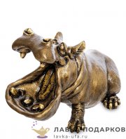 Скульптура «Бегемот» 31 х 23 х 15 см. БРОНЗА F_986_2	 