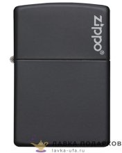 Zippo / Зажигалка бензиновая Zippo 218_ZL «Логотип» цв. черный матовый 