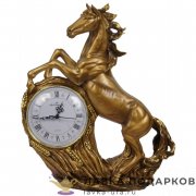 Скульптурные часы «Вольный ветер» 36 х 32 см. БРОНЗА МК_2003 