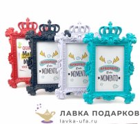 Фоторамка «Королевская» 24 х 16 см. пластик цв. в асс.  4505 