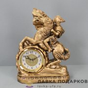 LR / Скульптурные часы «Наполеон» В10х27х22 см полистоун бронза 510 