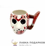 ПС / Кружка чайная «Пятница 13» 400мл керамика розовый 8294 