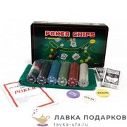НИ / Набор для покера «300 фишек с номиналом» карты металл бокс 9525 