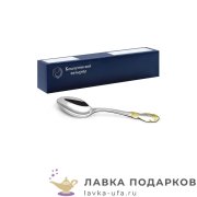 КМ / Ложка чайная «Роза» 14 см. посеребренная с позолотой (1 шт)  