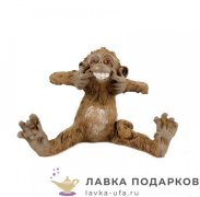 Фигурка года «Обезьянка с улыбкой» 08 х 13 см. (коричневый) EVE_50264 