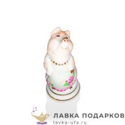 БФ / Статуэтка «Хозяюшка на пьедестале» Башкирский фарфор 10см сувенир фигурка подарочная 