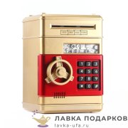Копилка с кодовым замком «Сейф» 20 х 14 см. цв. золото 4728 