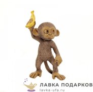 Фигурка года «Обезьянка с бананом» 09 х 06 см. (бежевая) EVE_50248 