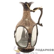 Винтаж / Штоф латунный со стеклом 700 мл. полиш (BD) Пс_2580_4 