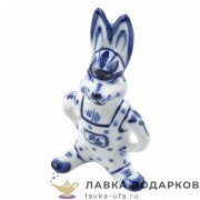 Гжель / Фигурка года «Кролик» 12 х 07 х 06 см.  