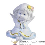 П / Фигурка «Ангел - малышка», полистоун, 9 см, белый, 713163 